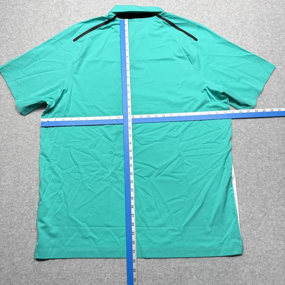 Nike Polo Shirt Mens XL Green Rory McIlroy Major Moment Performance Golf 639919 - Picture 9 of 11